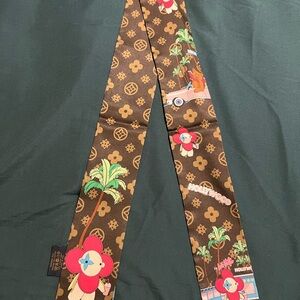 Brown Patterned Women's Scarf